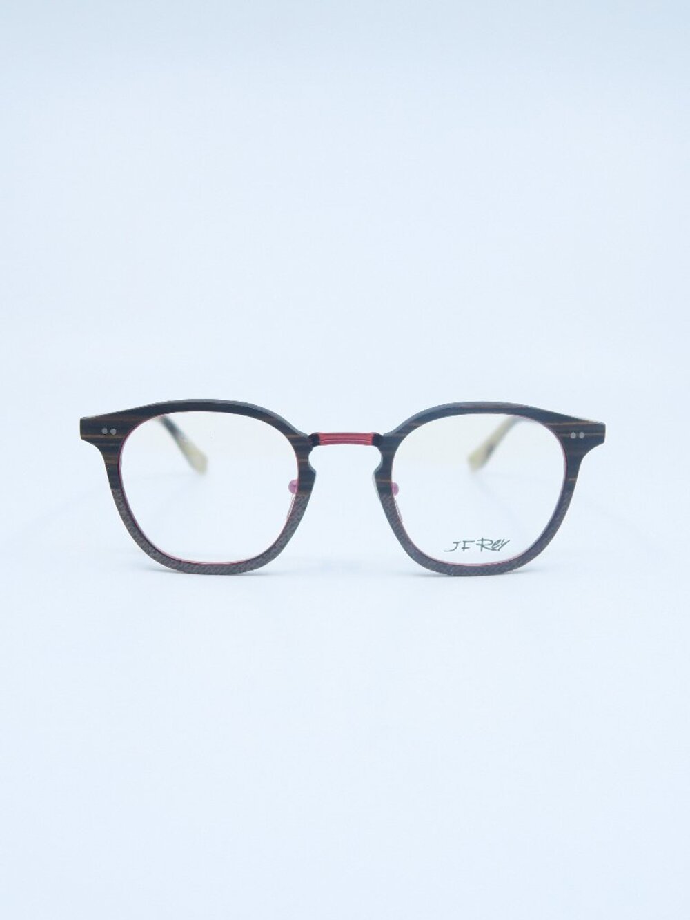 J.F. Rey JF2899 9030 48mm Brown Wood Fiberglass, New Men's Eyeglasses Frames.